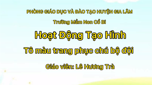 Tạo hình: Tô màu trang phục chú bộ đội - MGB